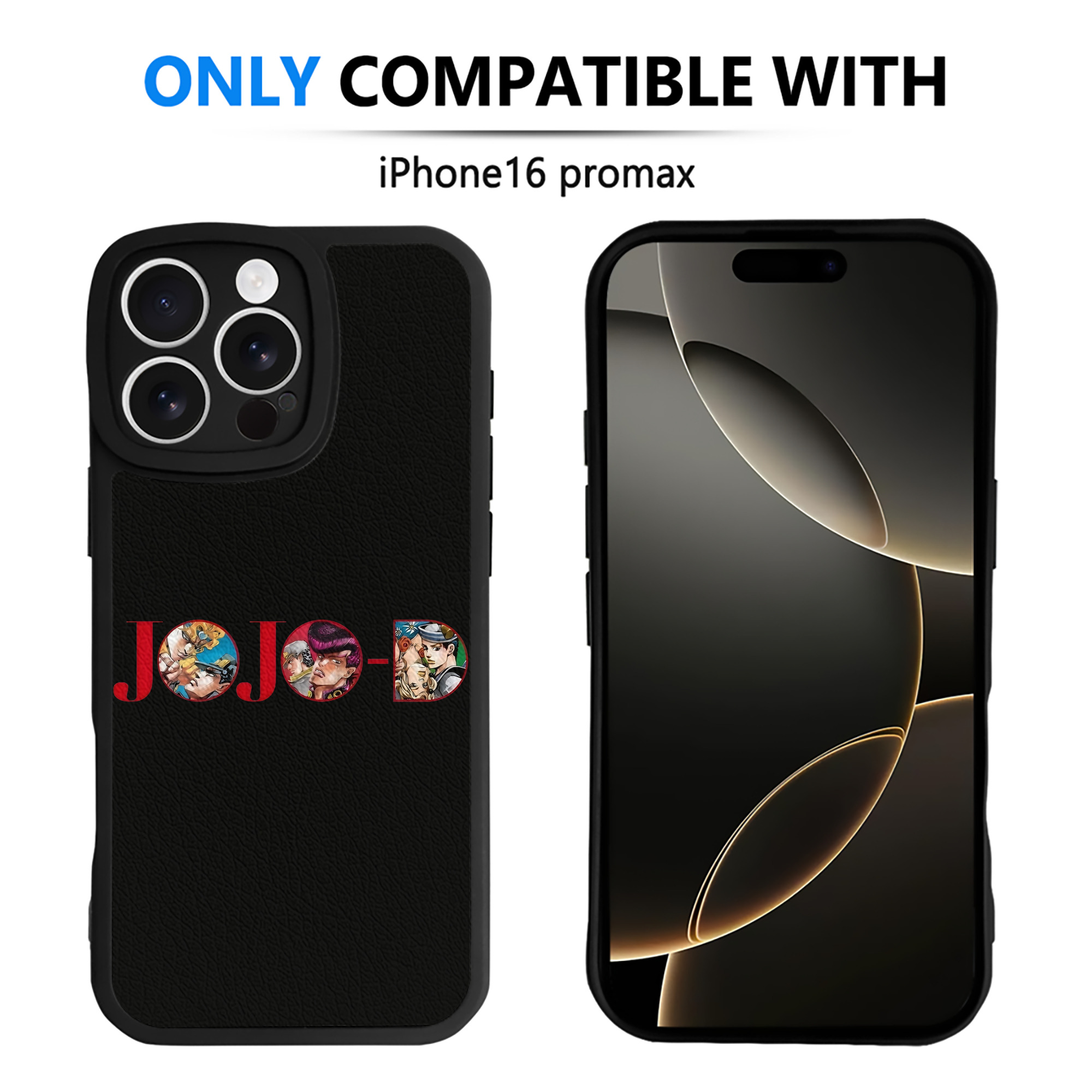（画像用） ジョジョの奇妙な冒険 JoJo's Bizarre Adventure 【iPhone 16シリーズ対応】シリコンスマホケース（レザー調） 材質：シリコン